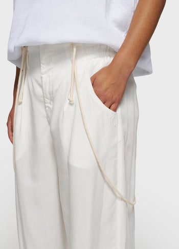 strap salopette twill tencel | ecru