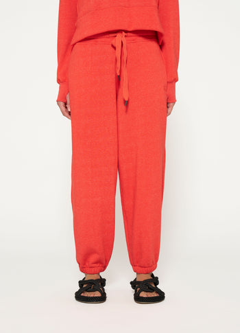 favourite jogger | poppy red