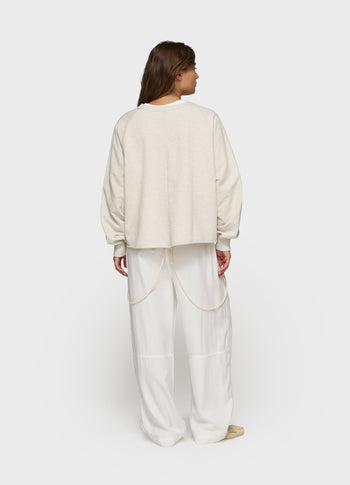 LA sweater | soft white melee