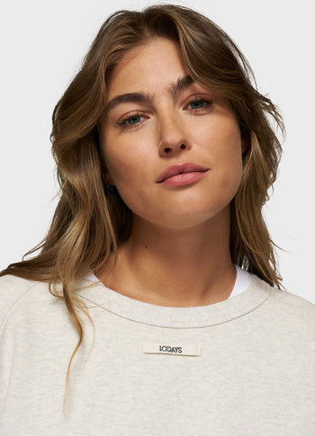 LA sweater | soft white melee