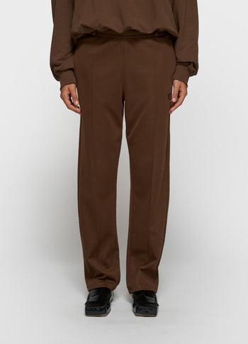 tapered track pants | dark truffle