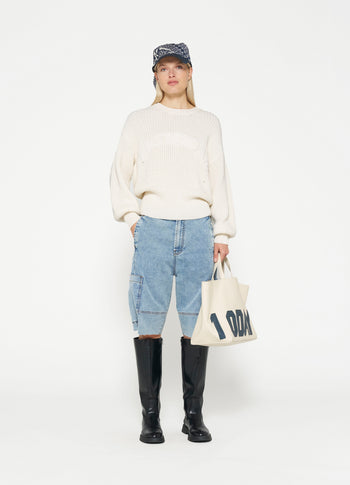 knit sweater Amsterdam | ecru