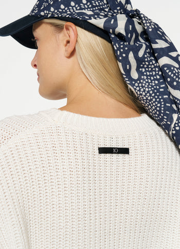 knit sweater Amsterdam | ecru