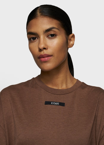 oversized tee jersey | truffle