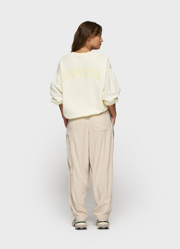 puffed sleeve sweater | faded pastel yellow