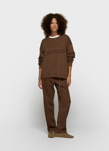 statement sweater | dark truffle