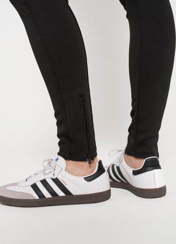 easy fitted pants scuba | black