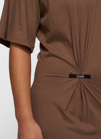 tee dress gathering | truffle