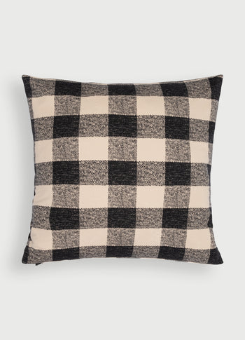 pillow check 60x60 | black