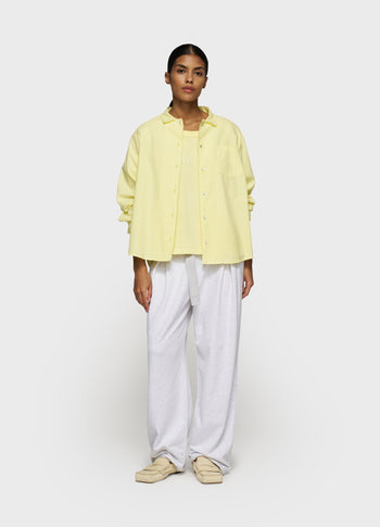 pique shirt | pastel yellow