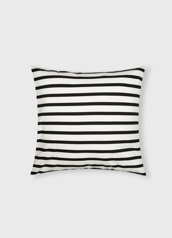 THE PILLOW COVER STRIPES 50x50 | ecru/black