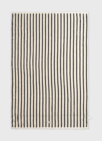 towel stripes | ecru/black