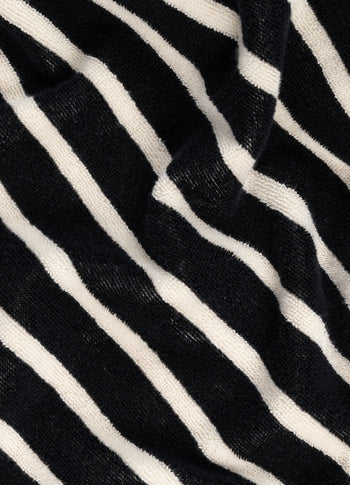 bathrobe stripes | black/ecru