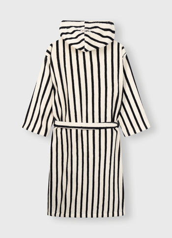bathrobe stripes | ecru/black