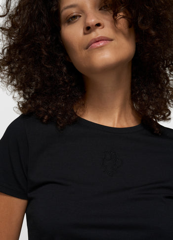 slim short sleeve tee | black