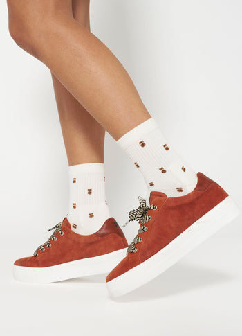 sneakers | saddle brown