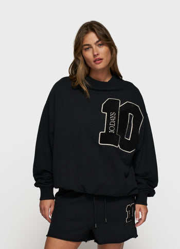 baseball sweater 10 | black