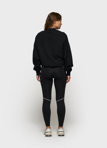 contrast leggings | black