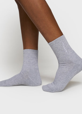 socks 10DAYS | white grey melee