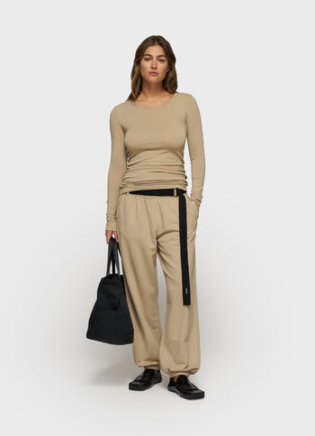 extra long sleeve tee modal | earth