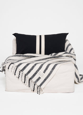 blanket stripes | ecru/black