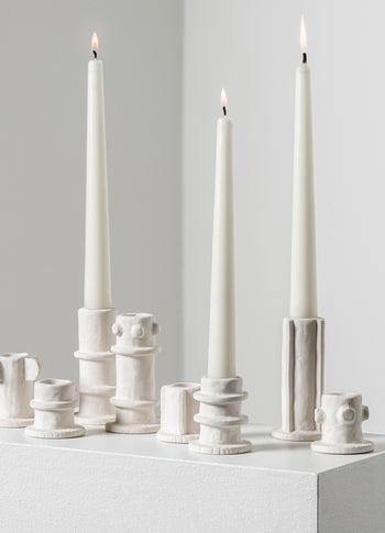 Candle holder 02 set 3 Molly 6CM | soft beige