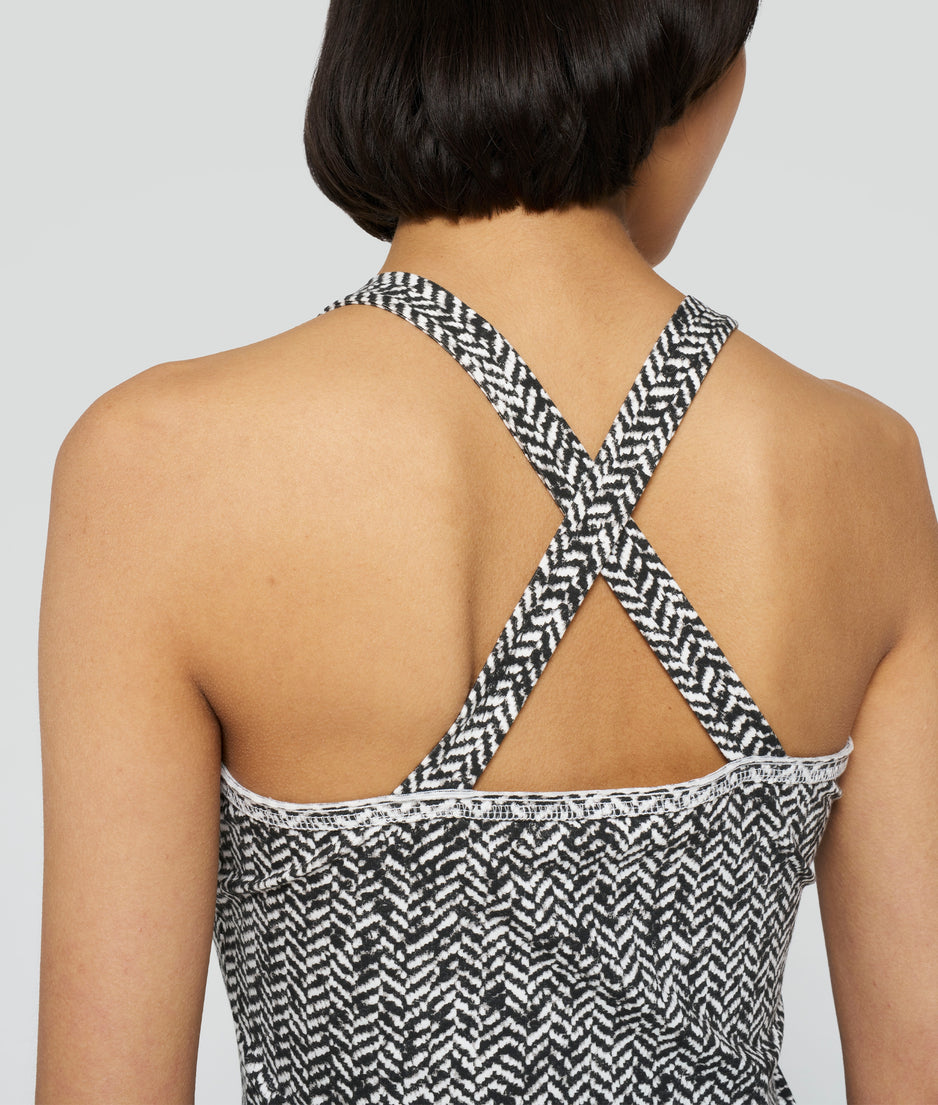 wrapper herringbone | black