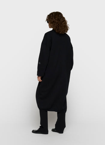 Langer Baseball Cardigan | black