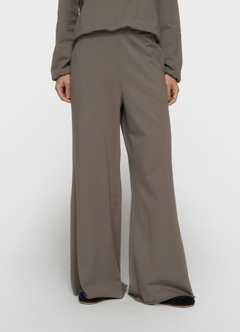 silent chique wide jogger | dark fog