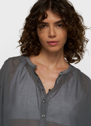 dip dye blouse | mid grey