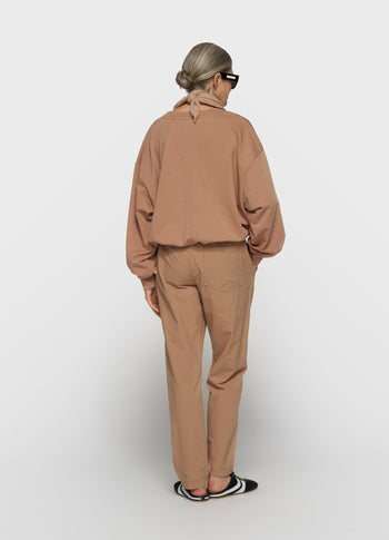 woven jogger | light fudge