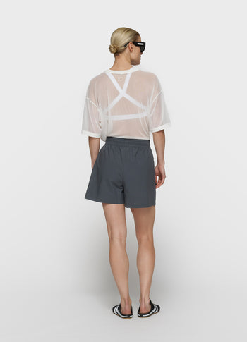 mesh tee | ecru