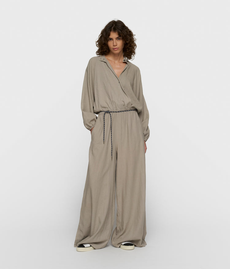 cotton linen jumpsuit | fog