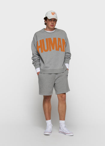 oversized sweater | light grey melee