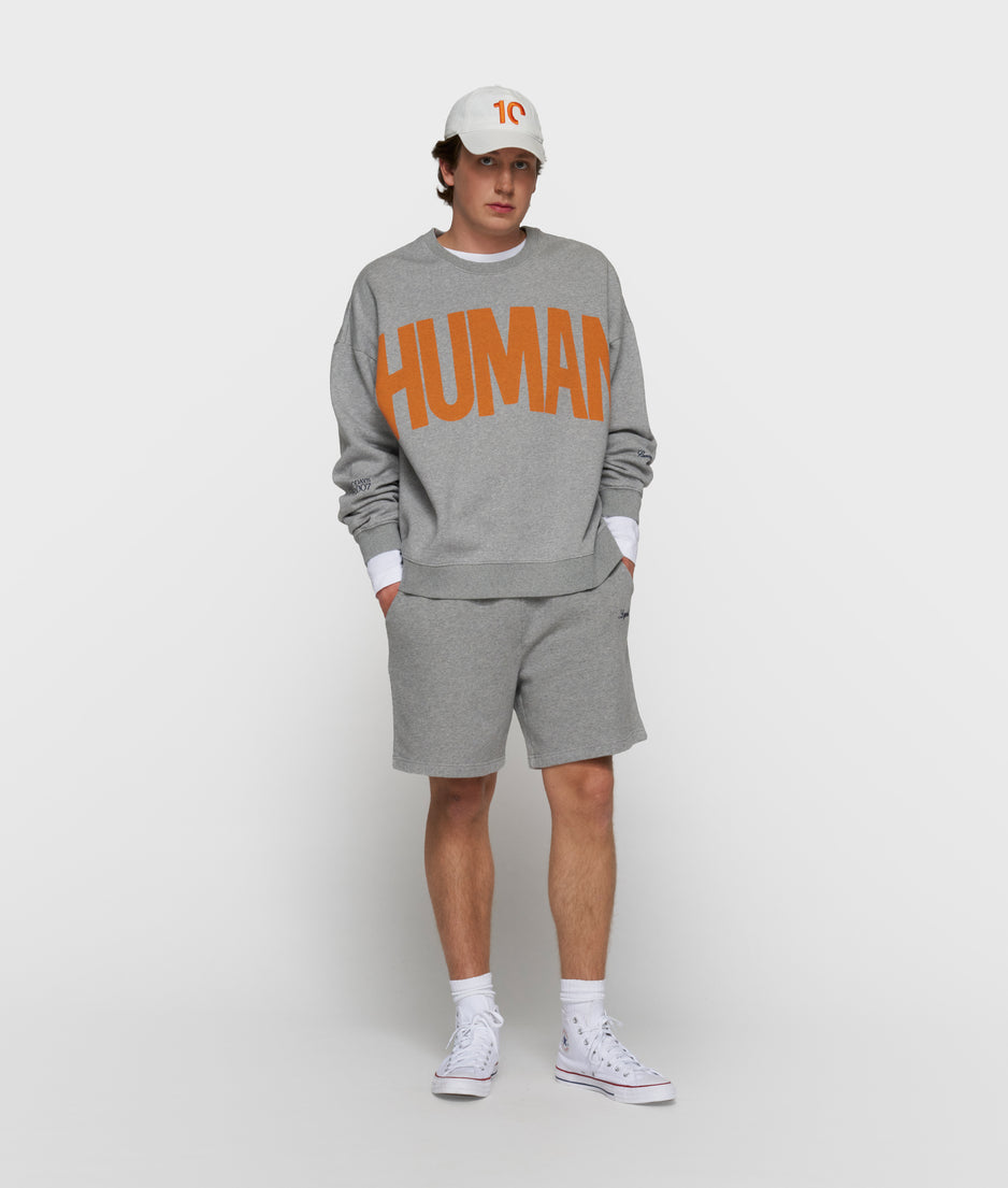 oversized sweater | light grey melee