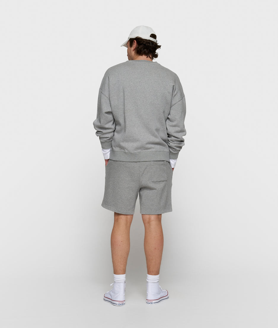 oversized sweater | light grey melee
