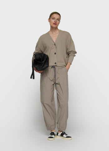 crinkle jogger | fog
