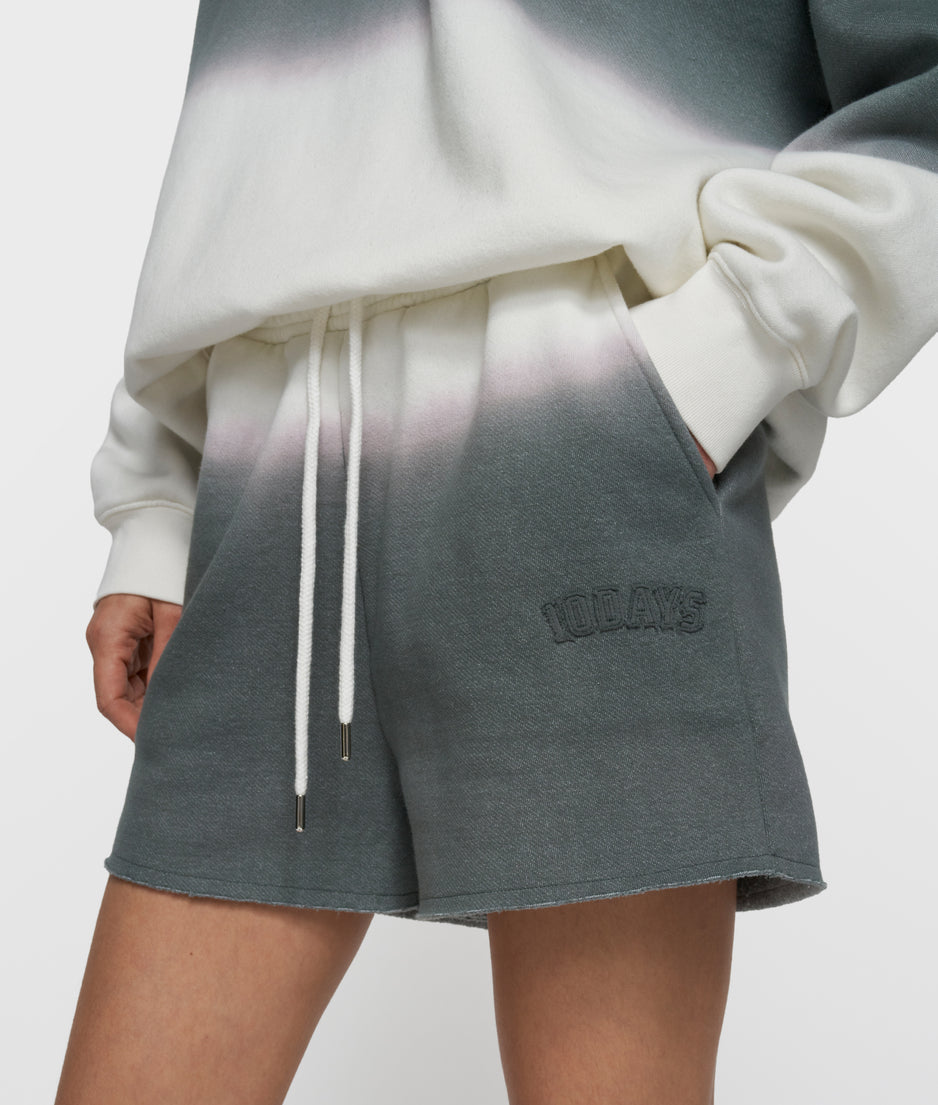 statement sweater dip dye | mid grey