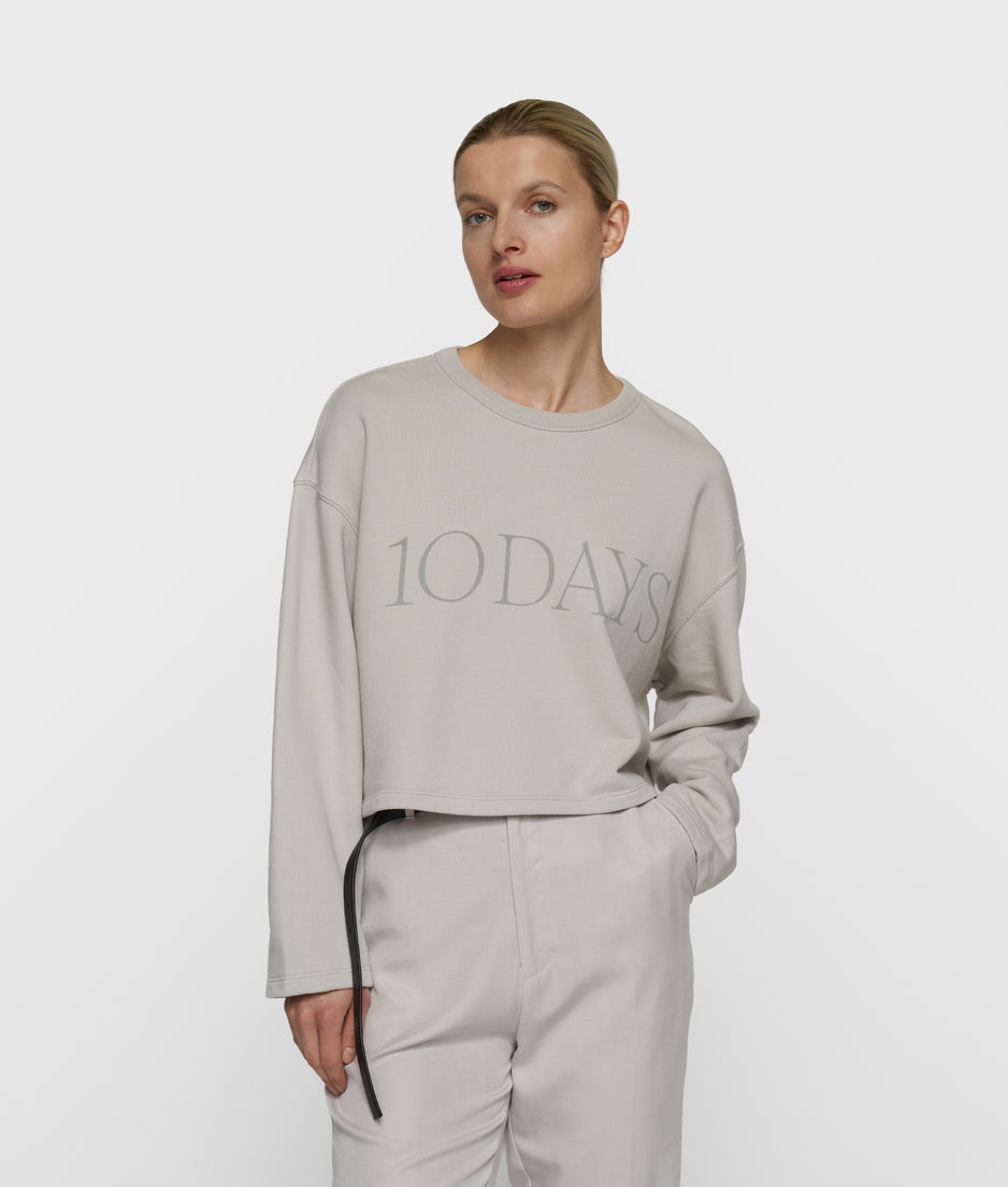 Kurzer 10DAYS Sweater | stone