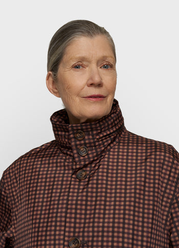 the wetlook coat | light fudge