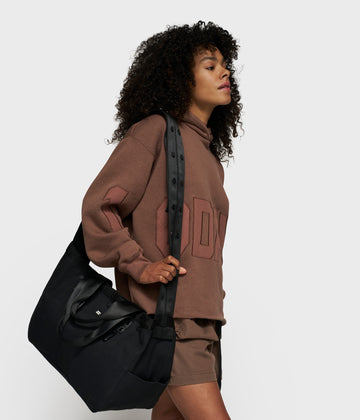 canvas shopper medium | black