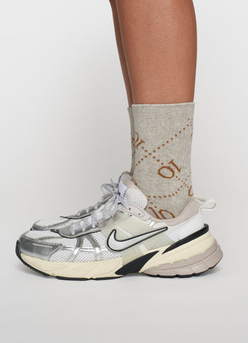 socks monogram | light grey melee