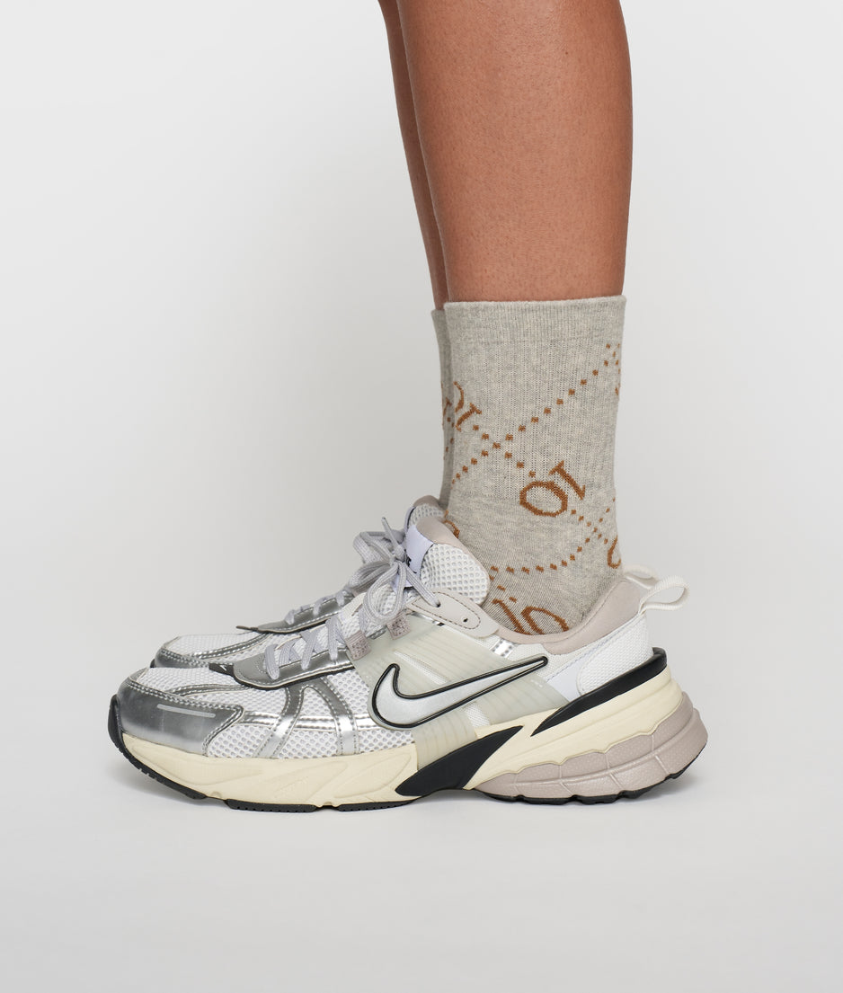 socks monogram | light grey melee