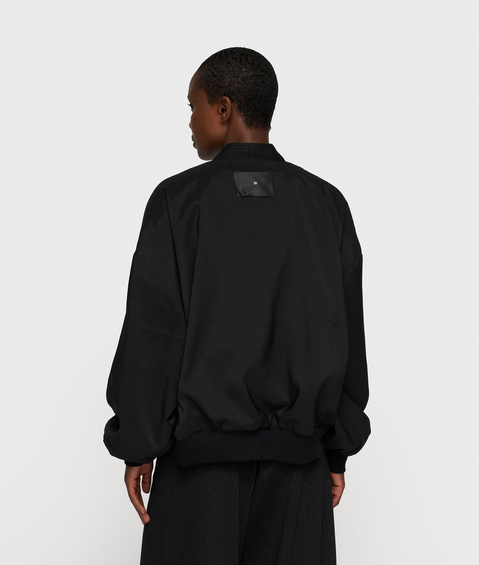 reversible cardigan punto | black