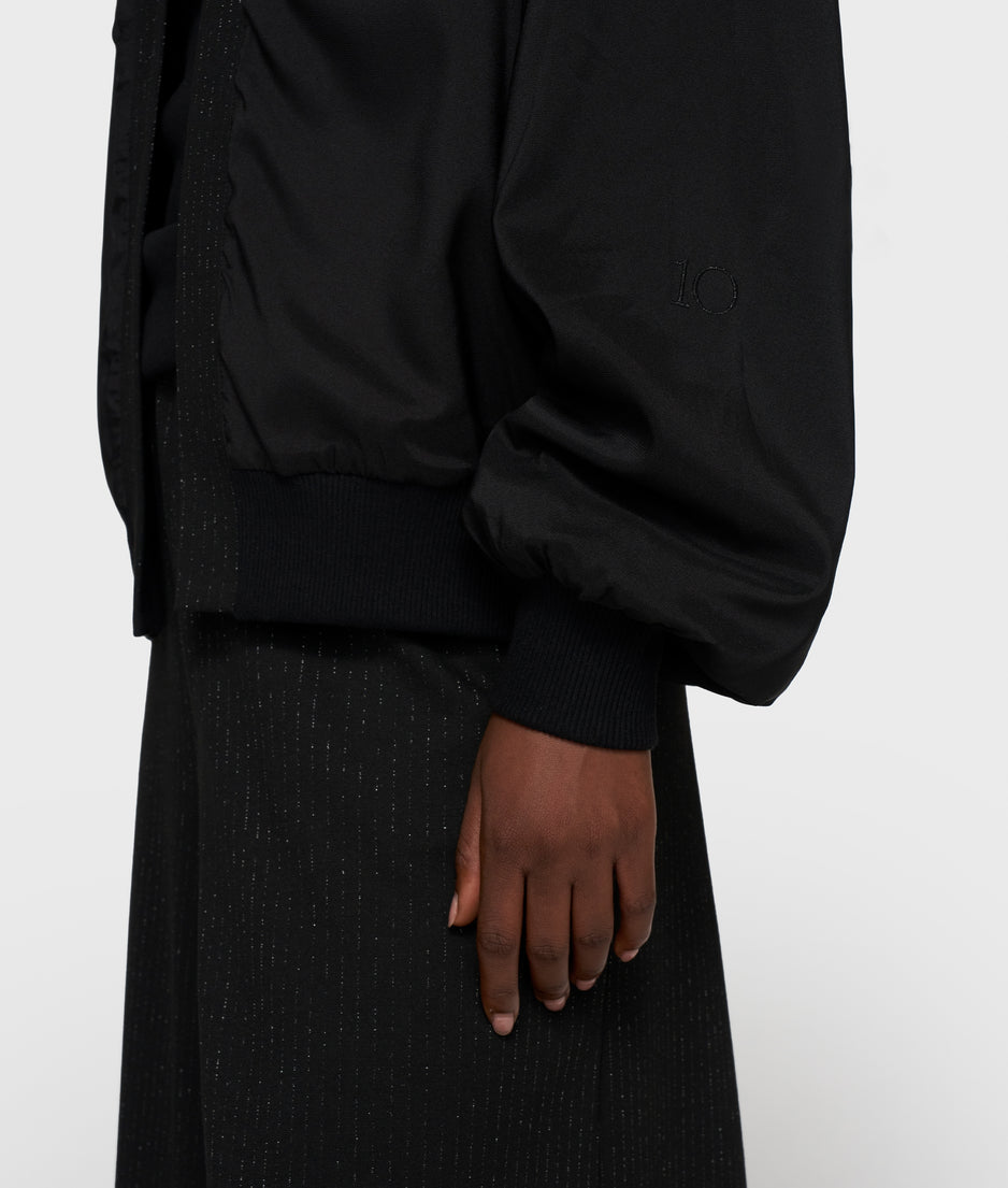 reversible cardigan punto | black