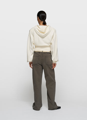 jog twill pants | dark truffle