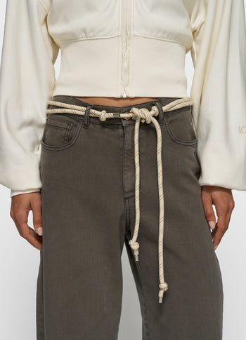 cord belt | ecru