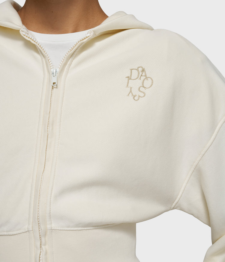 ballet zip hoodie | pearl