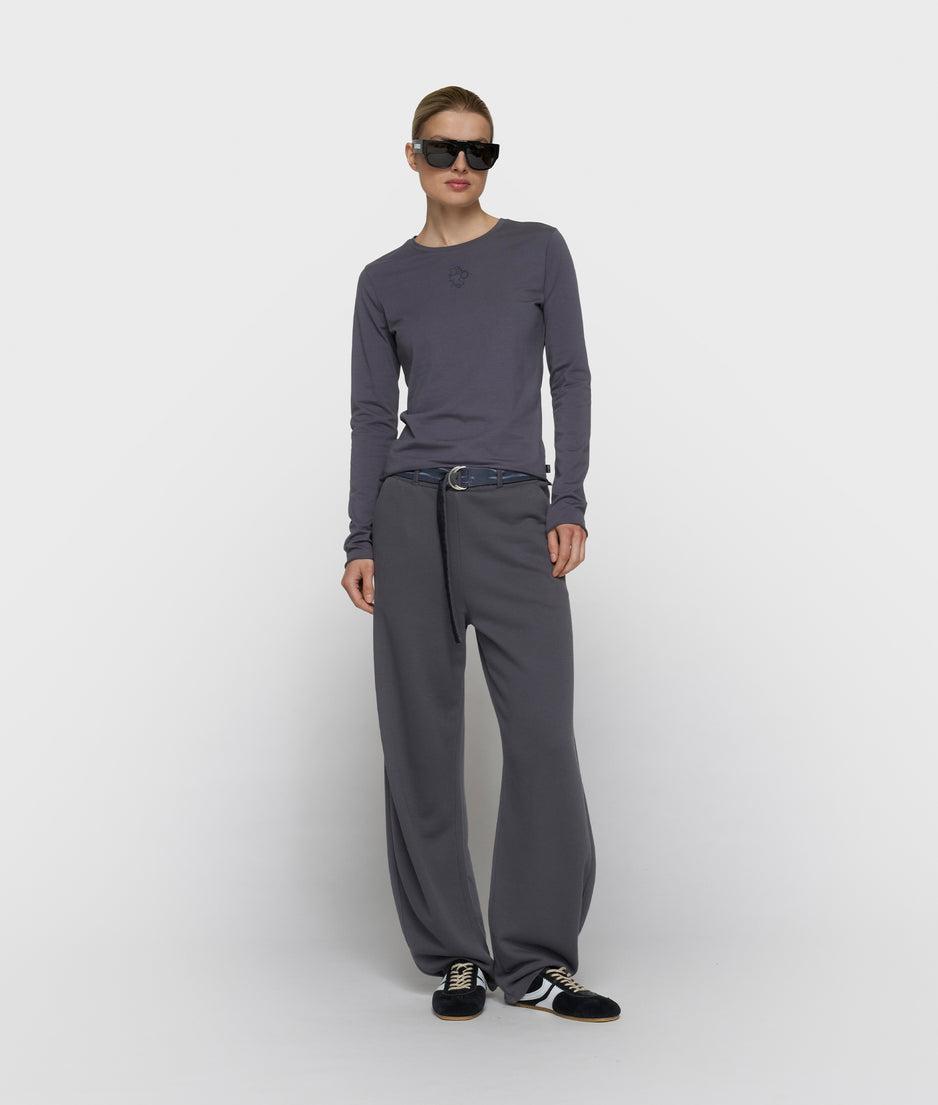 Schmal geschnittenes Langarmshirt | steel blue