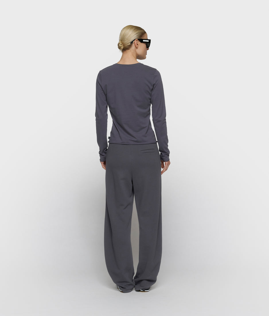 Schmal geschnittenes Langarmshirt | steel blue